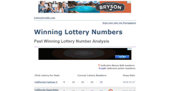 Desktop Screenshot of lotterytrends.com